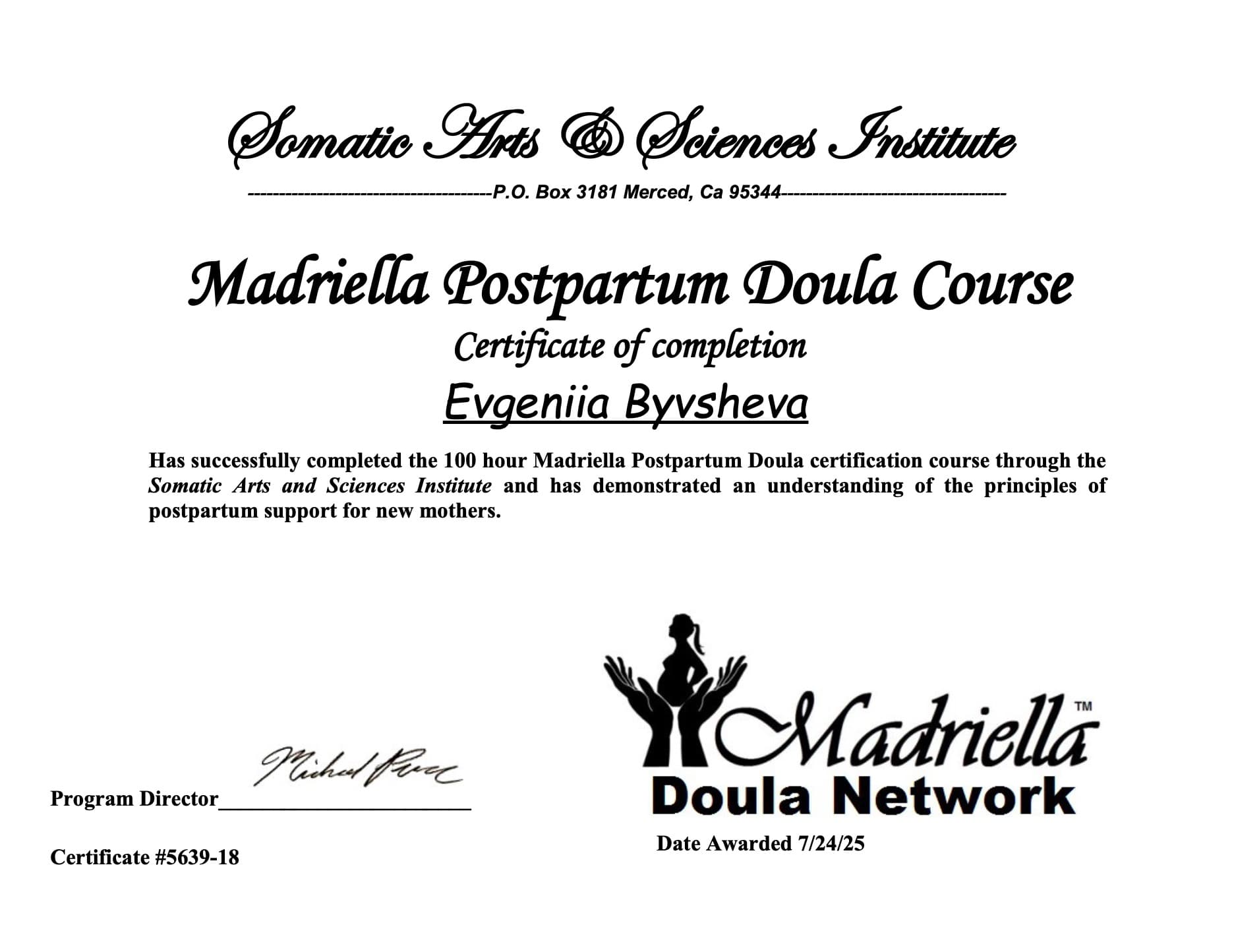 Certificate 4